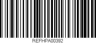 Código de barras (EAN, GTIN, SKU, ISBN): 'REFHPA00392'