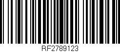 Código de barras (EAN, GTIN, SKU, ISBN): 'RF2789123'