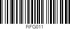 Código de barras (EAN, GTIN, SKU, ISBN): 'RFG011'