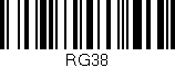 Código de barras (EAN, GTIN, SKU, ISBN): 'RG38'