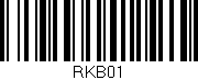 Código de barras (EAN, GTIN, SKU, ISBN): 'RKB01'
