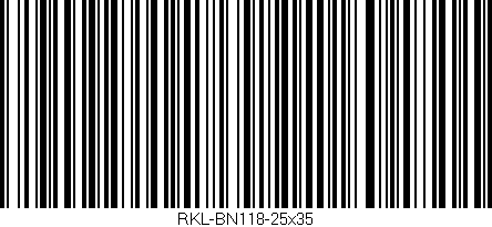 Código de barras (EAN, GTIN, SKU, ISBN): 'RKL-BN118-25x35'