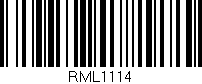 Código de barras (EAN, GTIN, SKU, ISBN): 'RML1114'