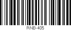 Código de barras (EAN, GTIN, SKU, ISBN): 'RNB-405'