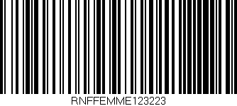 Código de barras (EAN, GTIN, SKU, ISBN): 'RNFFEMME123223'