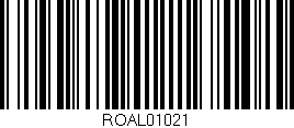 Código de barras (EAN, GTIN, SKU, ISBN): 'ROAL01021'