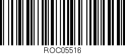Código de barras (EAN, GTIN, SKU, ISBN): 'ROC05516'