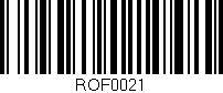 Código de barras (EAN, GTIN, SKU, ISBN): 'ROF0021'