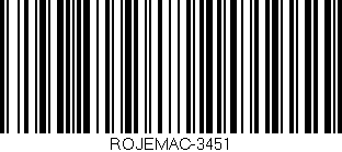 Código de barras (EAN, GTIN, SKU, ISBN): 'ROJEMAC-3451'