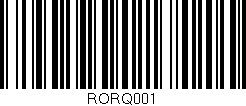 Código de barras (EAN, GTIN, SKU, ISBN): 'RORQ001'