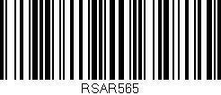 Código de barras (EAN, GTIN, SKU, ISBN): 'RSAR565'