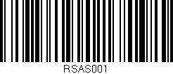 Código de barras (EAN, GTIN, SKU, ISBN): 'RSAS001'