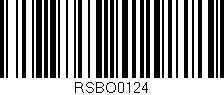 Código de barras (EAN, GTIN, SKU, ISBN): 'RSBO0124'