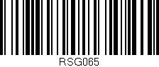 Código de barras (EAN, GTIN, SKU, ISBN): 'RSG065'