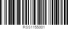 Código de barras (EAN, GTIN, SKU, ISBN): 'RSS1155001'