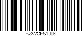 Código de barras (EAN, GTIN, SKU, ISBN): 'RSWCFS1006'