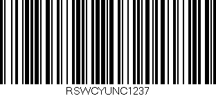 Código de barras (EAN, GTIN, SKU, ISBN): 'RSWCYUNC1237'