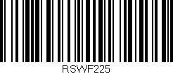 Código de barras (EAN, GTIN, SKU, ISBN): 'RSWF225'