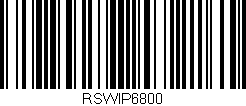 Código de barras (EAN, GTIN, SKU, ISBN): 'RSWIP6800'