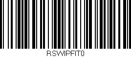 Código de barras (EAN, GTIN, SKU, ISBN): 'RSWIPFIT0'