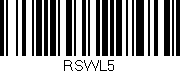 Código de barras (EAN, GTIN, SKU, ISBN): 'RSWL5'