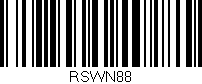 Código de barras (EAN, GTIN, SKU, ISBN): 'RSWN88'