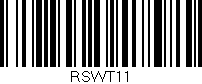 Código de barras (EAN, GTIN, SKU, ISBN): 'RSWT11'