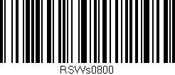 Código de barras (EAN, GTIN, SKU, ISBN): 'RSWs0800'