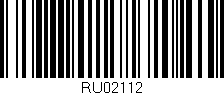 Código de barras (EAN, GTIN, SKU, ISBN): 'RU02112'