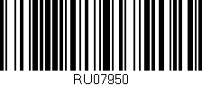 Código de barras (EAN, GTIN, SKU, ISBN): 'RU07950'