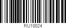 Código de barras (EAN, GTIN, SKU, ISBN): 'RU10024'