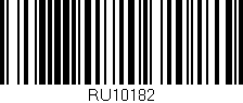 Código de barras (EAN, GTIN, SKU, ISBN): 'RU10182'