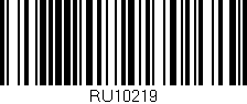 Código de barras (EAN, GTIN, SKU, ISBN): 'RU10219'