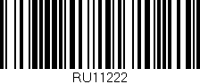 Código de barras (EAN, GTIN, SKU, ISBN): 'RU11222'