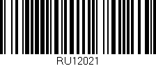 Código de barras (EAN, GTIN, SKU, ISBN): 'RU12021'