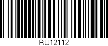 Código de barras (EAN, GTIN, SKU, ISBN): 'RU12112'
