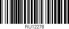 Código de barras (EAN, GTIN, SKU, ISBN): 'RU12278'