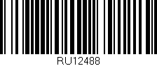 Código de barras (EAN, GTIN, SKU, ISBN): 'RU12488'