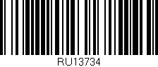 Código de barras (EAN, GTIN, SKU, ISBN): 'RU13734'