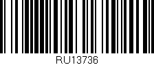 Código de barras (EAN, GTIN, SKU, ISBN): 'RU13736'