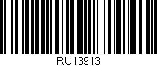 Código de barras (EAN, GTIN, SKU, ISBN): 'RU13913'