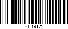 Código de barras (EAN, GTIN, SKU, ISBN): 'RU14172'