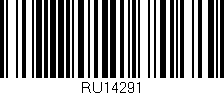 Código de barras (EAN, GTIN, SKU, ISBN): 'RU14291'