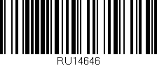 Código de barras (EAN, GTIN, SKU, ISBN): 'RU14646'