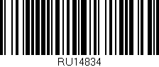 Código de barras (EAN, GTIN, SKU, ISBN): 'RU14834'