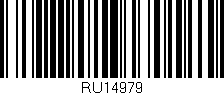 Código de barras (EAN, GTIN, SKU, ISBN): 'RU14979'