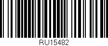 Código de barras (EAN, GTIN, SKU, ISBN): 'RU15482'