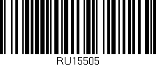 Código de barras (EAN, GTIN, SKU, ISBN): 'RU15505'