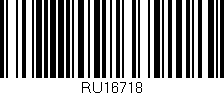 Código de barras (EAN, GTIN, SKU, ISBN): 'RU16718'
