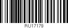 Código de barras (EAN, GTIN, SKU, ISBN): 'RU17179'